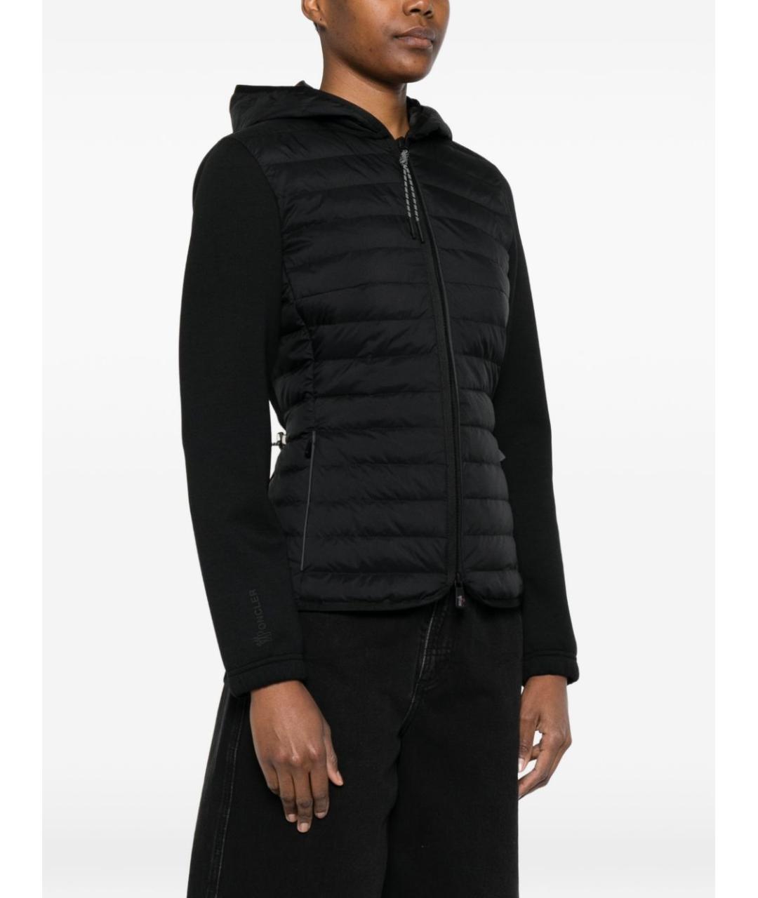 MONCLER GRENOBLE Черная полиэстеровая куртка, фото 3