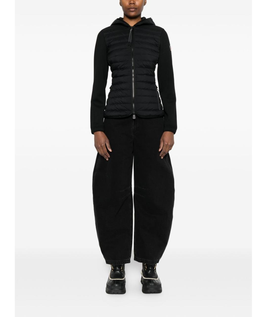 MONCLER GRENOBLE Черная полиэстеровая куртка, фото 5