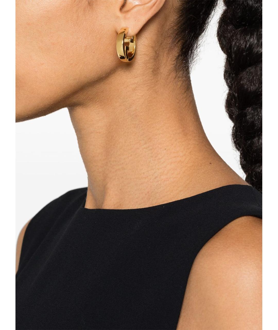 GUCCI Золотые металлические серьги, фото 4