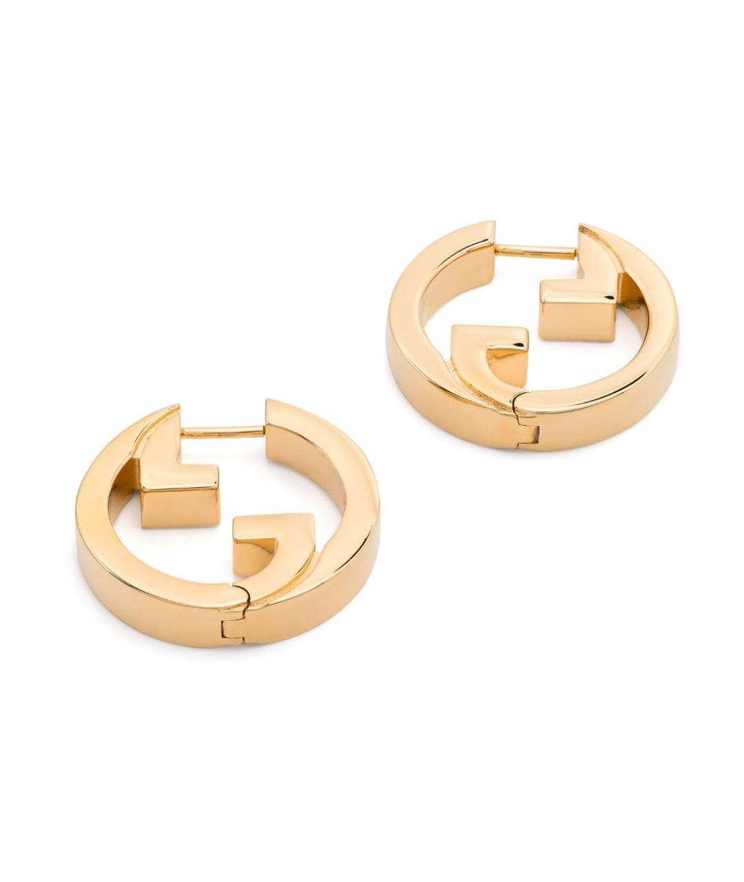 GUCCI Золотые металлические серьги, фото 3