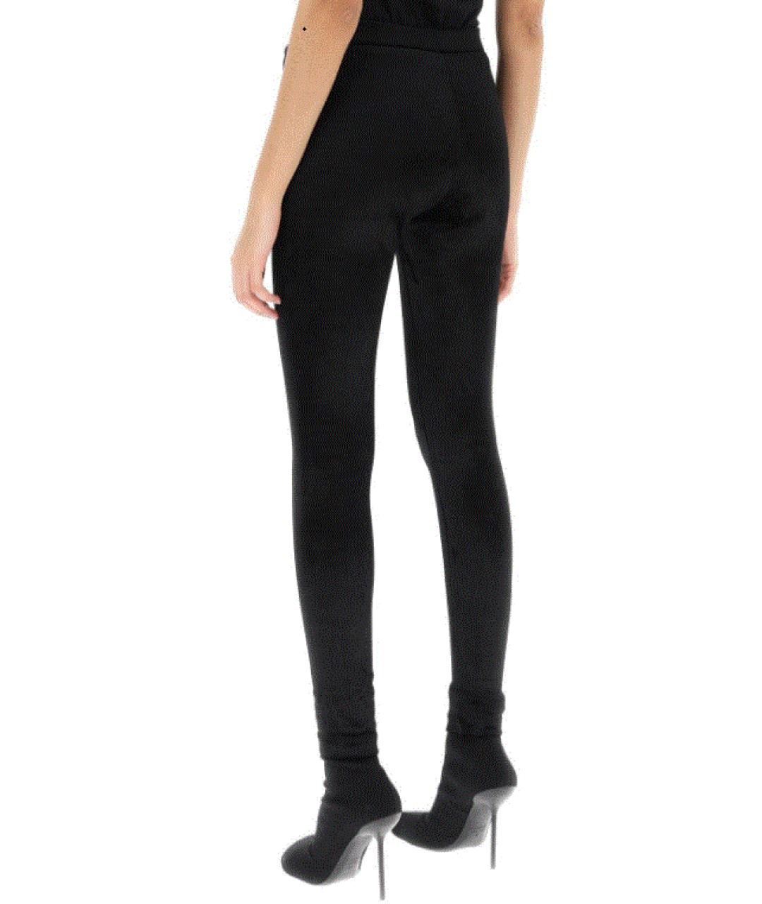 BALENCIAGA Черные полиамидовые леггинсы и велосипедки, фото 5