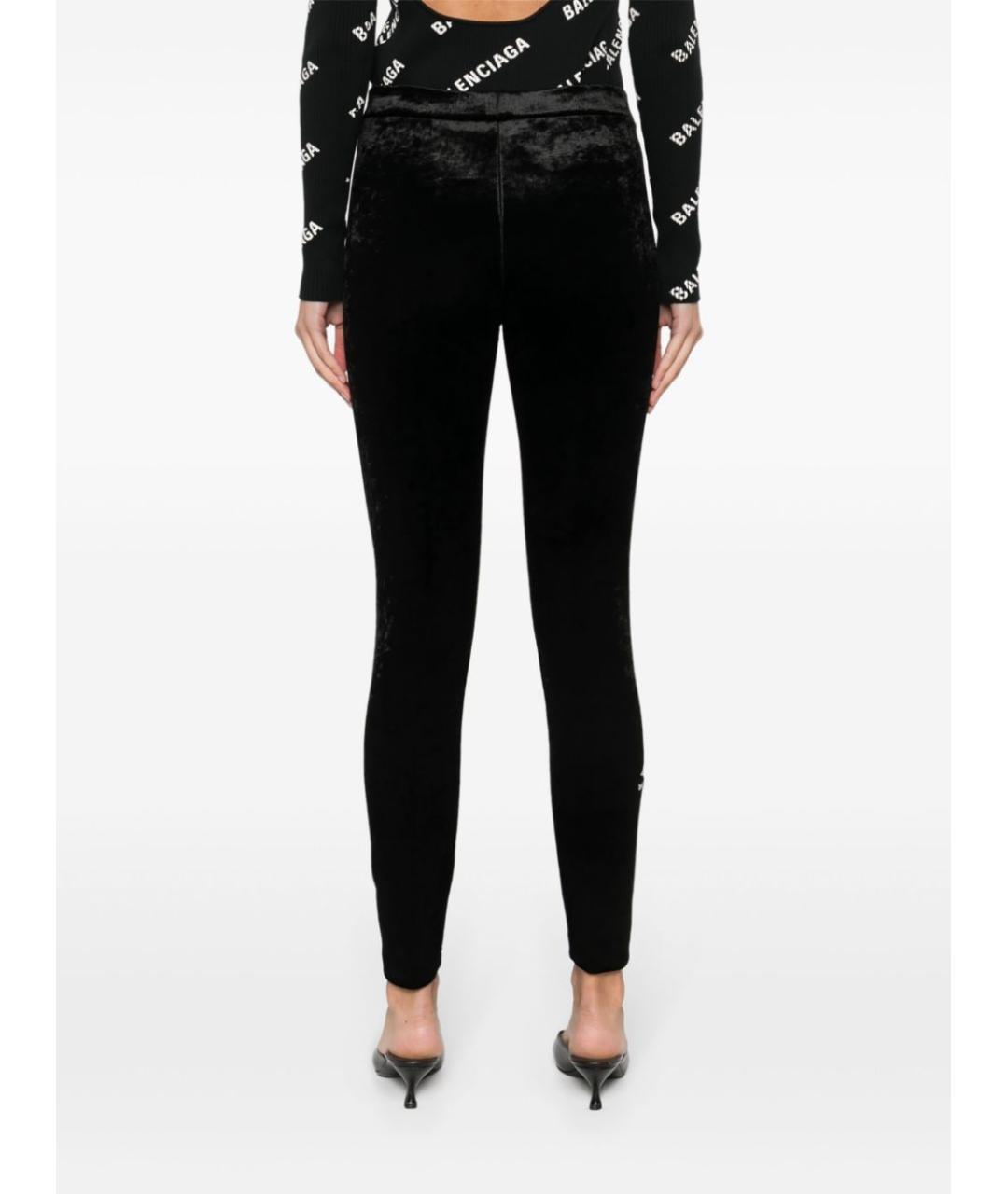 BALENCIAGA Черные полиамидовые леггинсы и велосипедки, фото 7