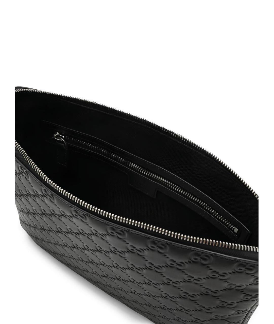 GUCCI Черная кожаная сумка на плечо, фото 8