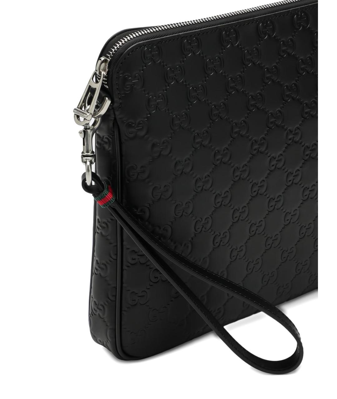 GUCCI Черная кожаная сумка на плечо, фото 6