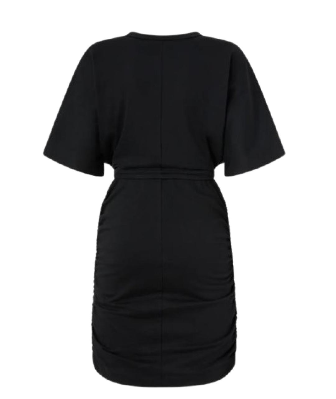 PINKO Черное хлопковое повседневное платье, фото 2