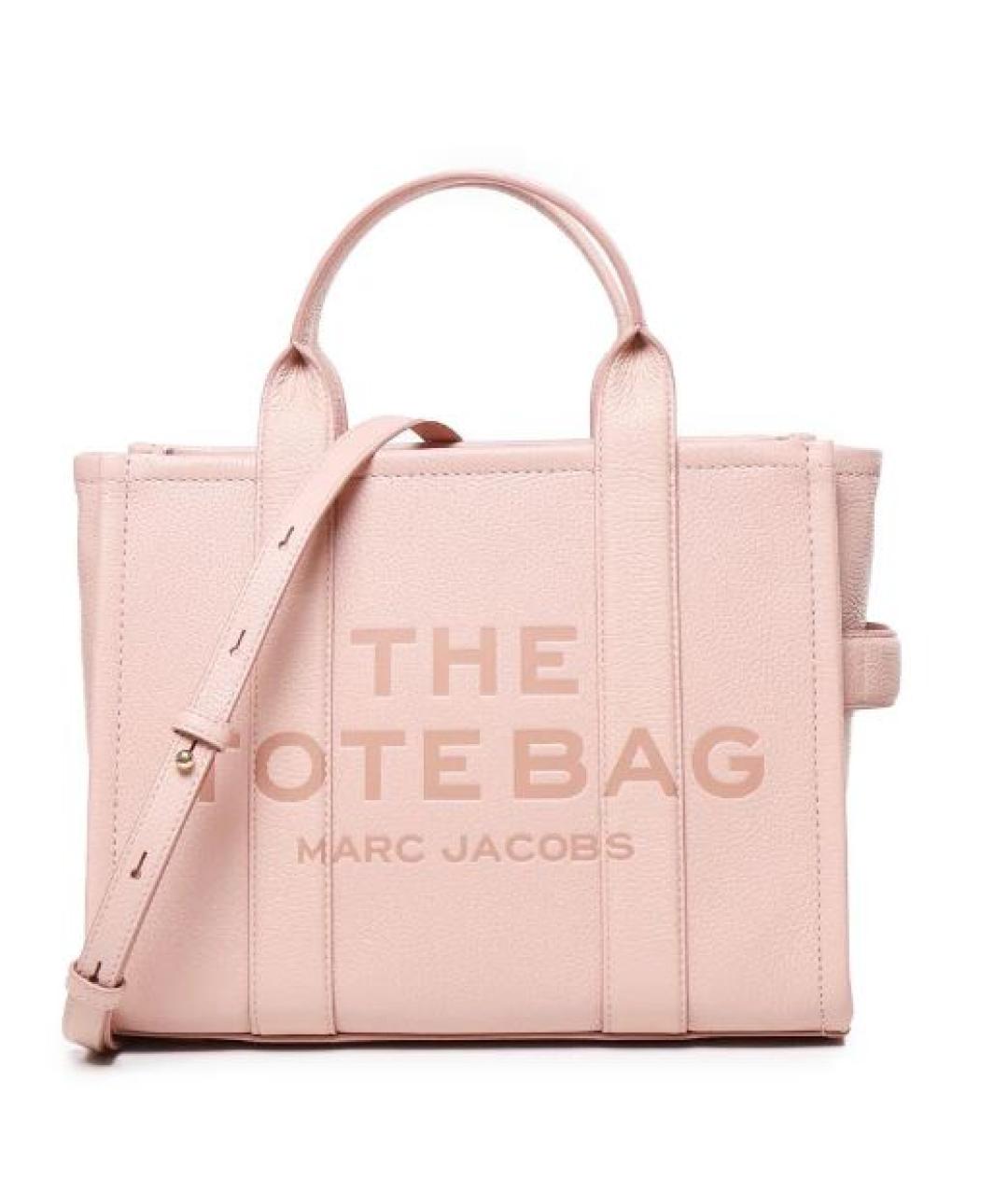 MARC JACOBS Розовая кожаная сумка тоут, фото 1