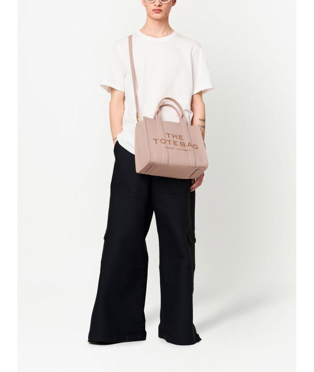 MARC JACOBS Розовая кожаная сумка тоут, фото 5