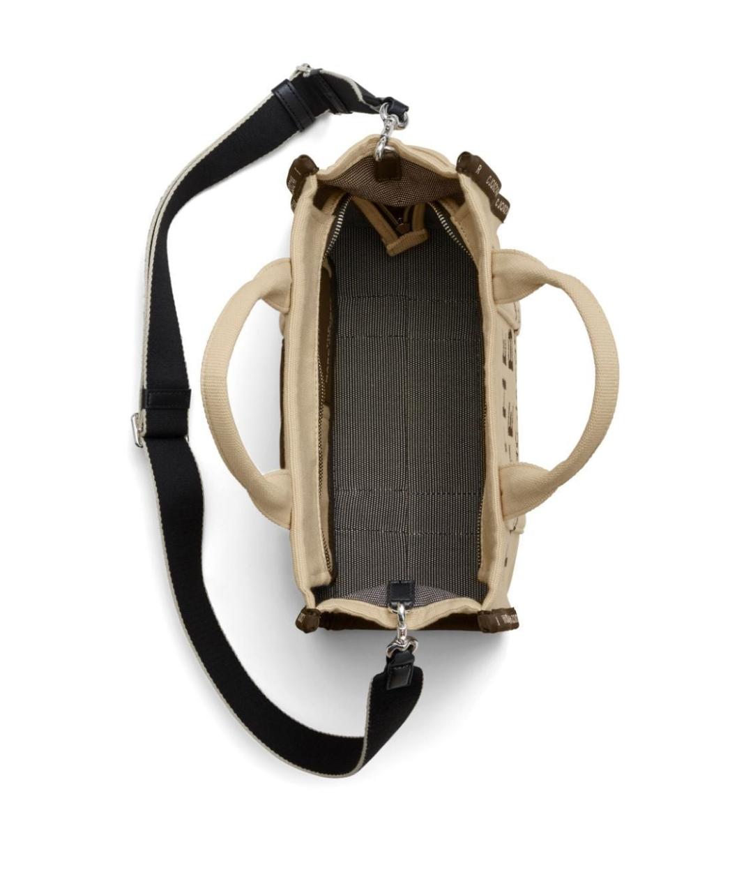 MARC JACOBS Бежевая тканевая сумка тоут, фото 6