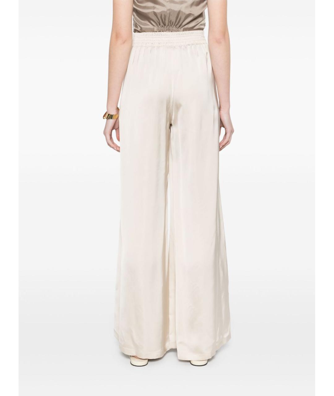 FABIANA FILIPPI Бежевые вискозные брюки широкие, фото 5