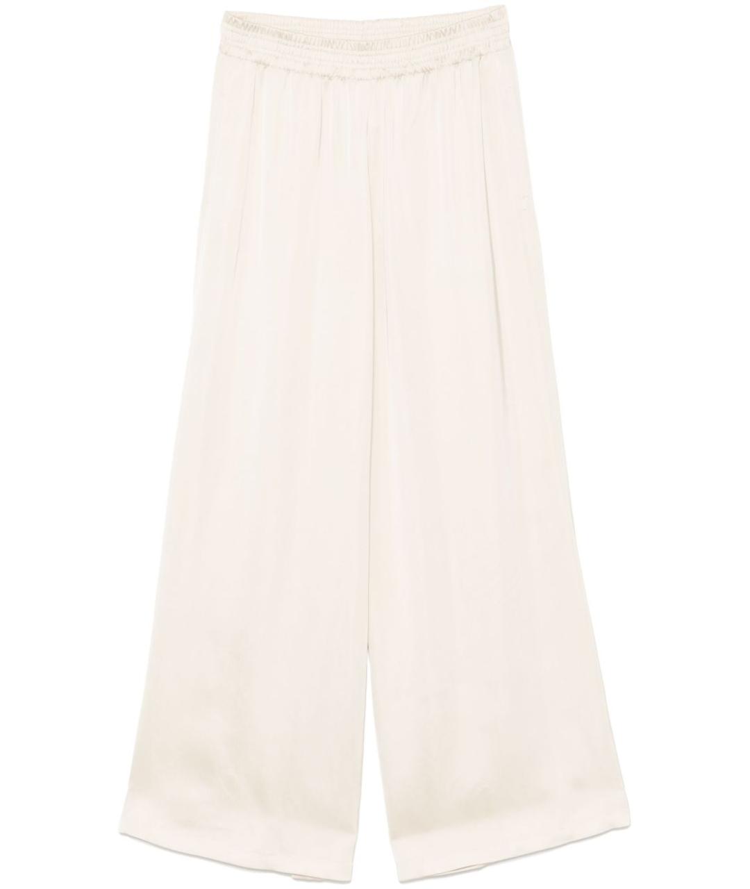 FABIANA FILIPPI Бежевые вискозные брюки широкие, фото 1