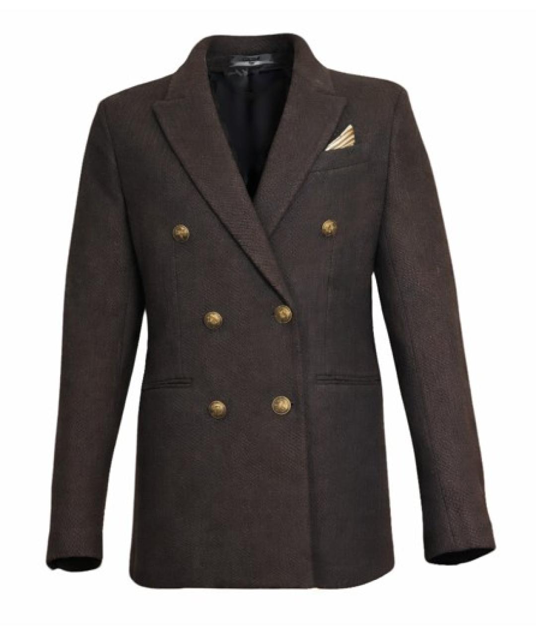 CIRCOLO 1901 Коричневый жакет/пиджак, фото 5