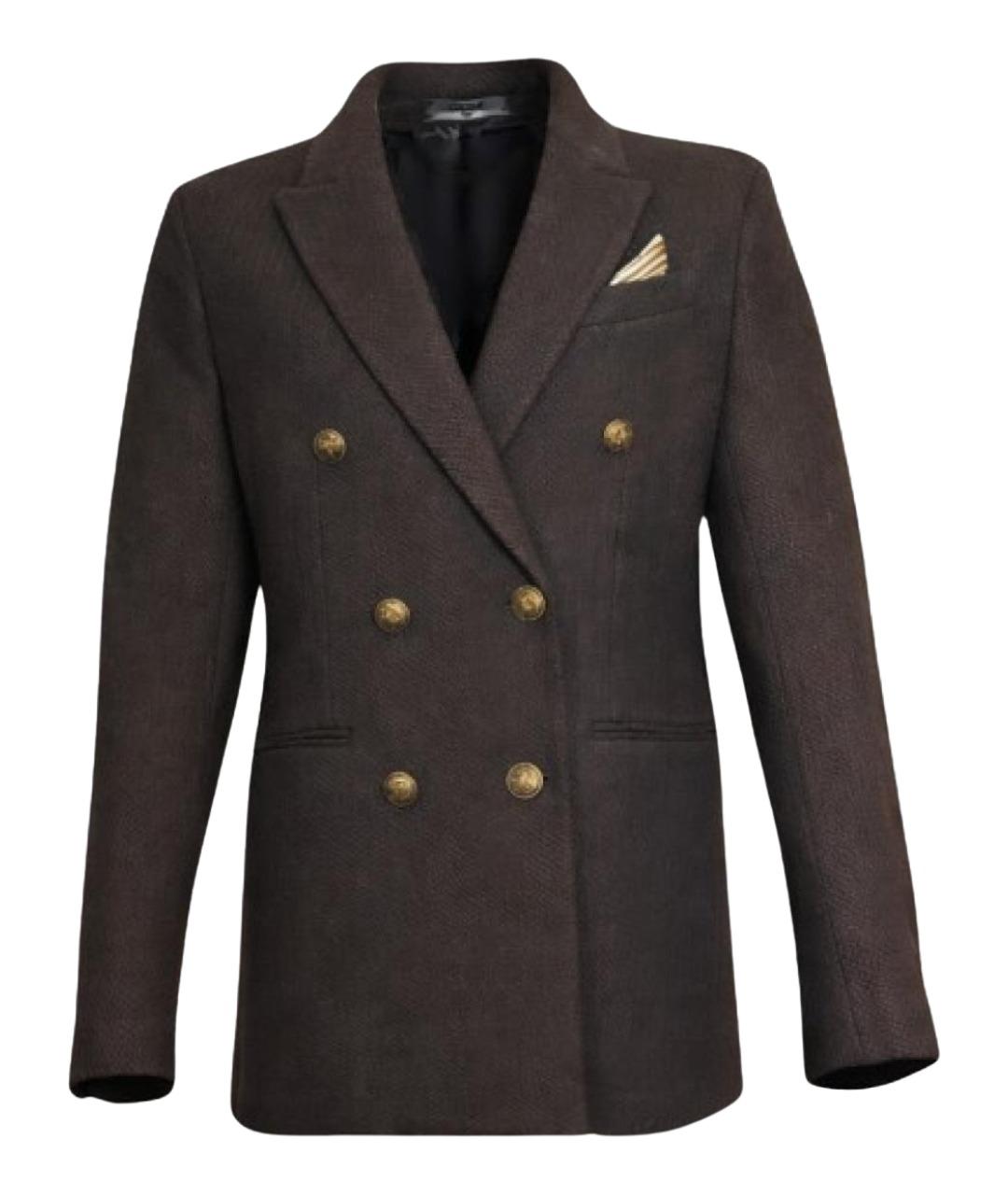 CIRCOLO 1901 Коричневый жакет/пиджак, фото 1