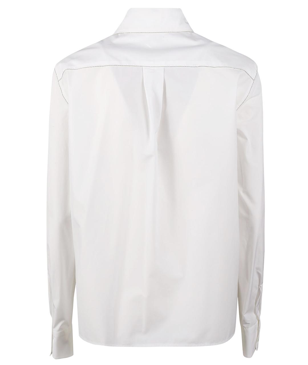 FABIANA FILIPPI Белая хлопковая рубашка, фото 4