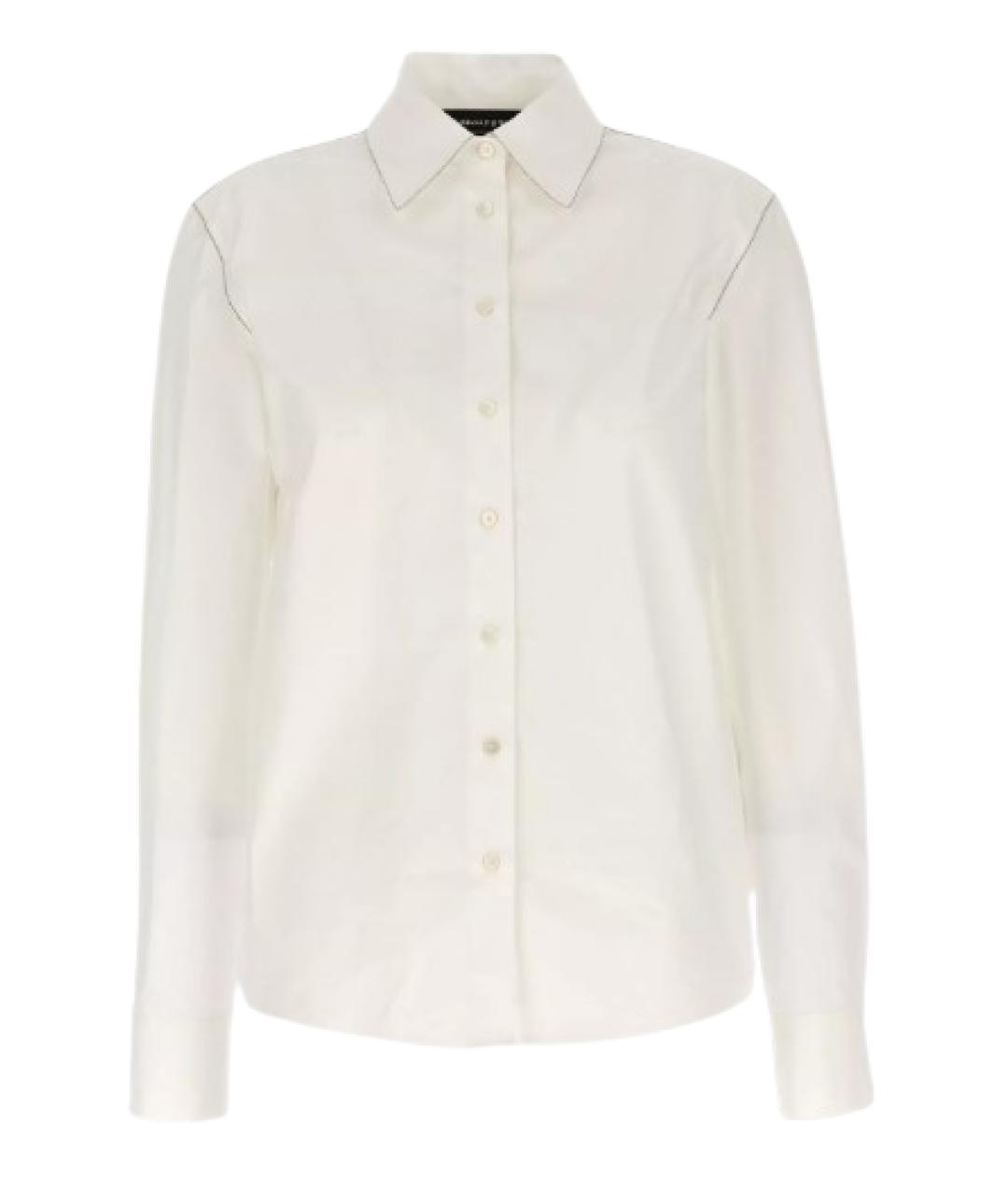FABIANA FILIPPI Белая хлопковая рубашка, фото 2
