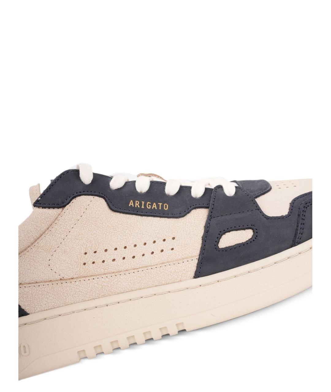 AXEL ARIGATO Бежевые замшевые низкие кроссовки / кеды, фото 3