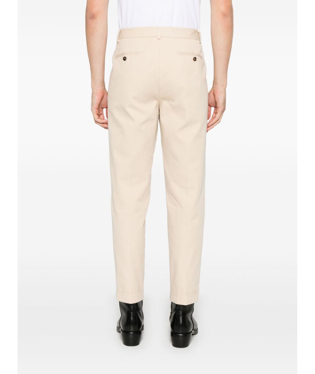 TOM FORD Бежевые хлопковые повседневные брюки, фото 4