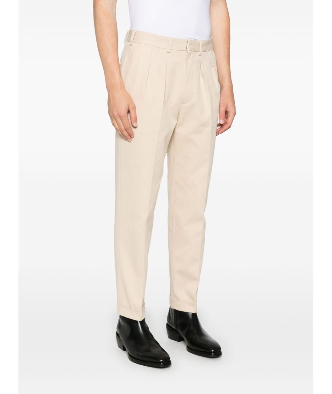 TOM FORD Бежевые хлопковые повседневные брюки, фото 2