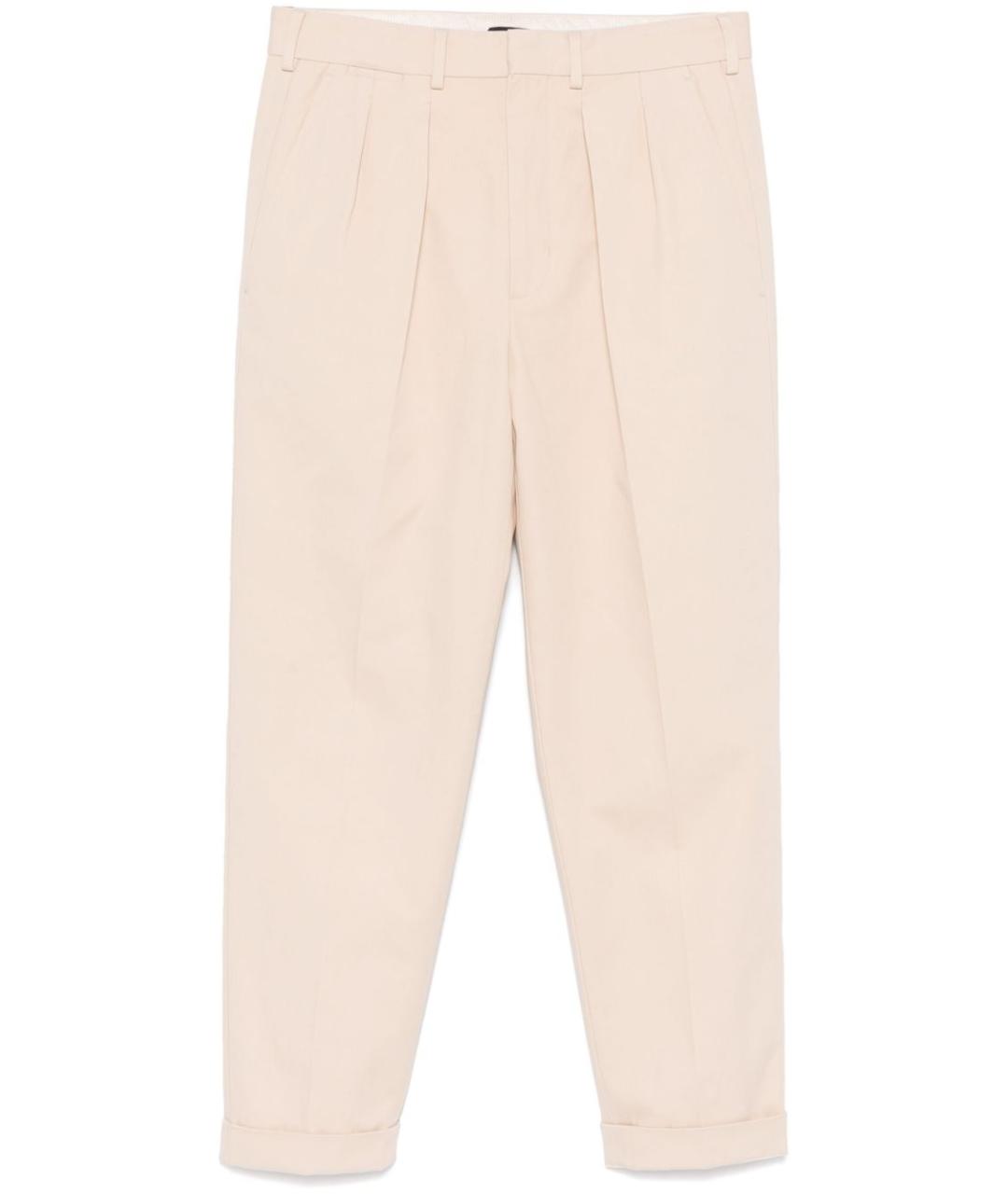 TOM FORD Бежевые хлопковые повседневные брюки, фото 1