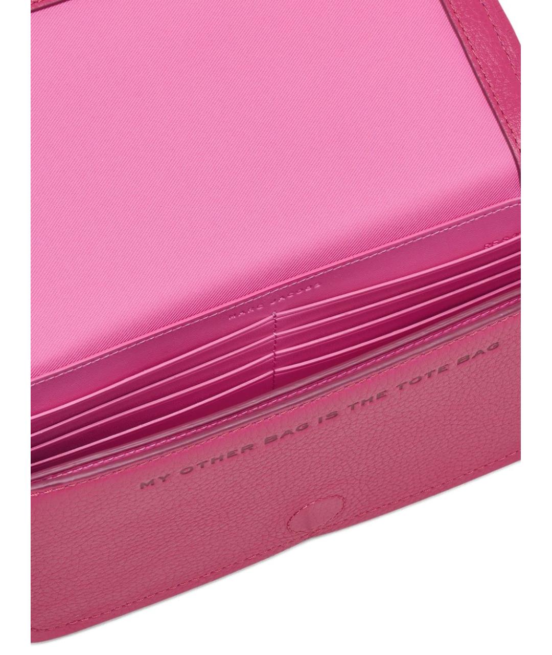 MARC JACOBS Фуксия кожаная сумка через плечо, фото 4