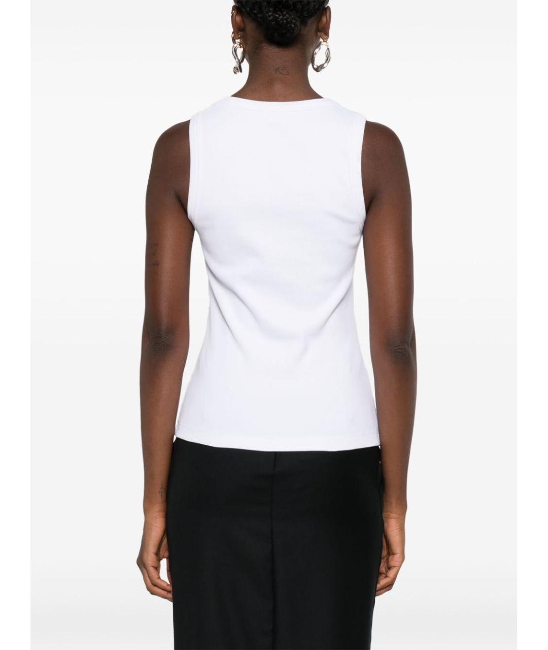 ALEXANDER MCQUEEN Белая хлопковая майка, фото 3