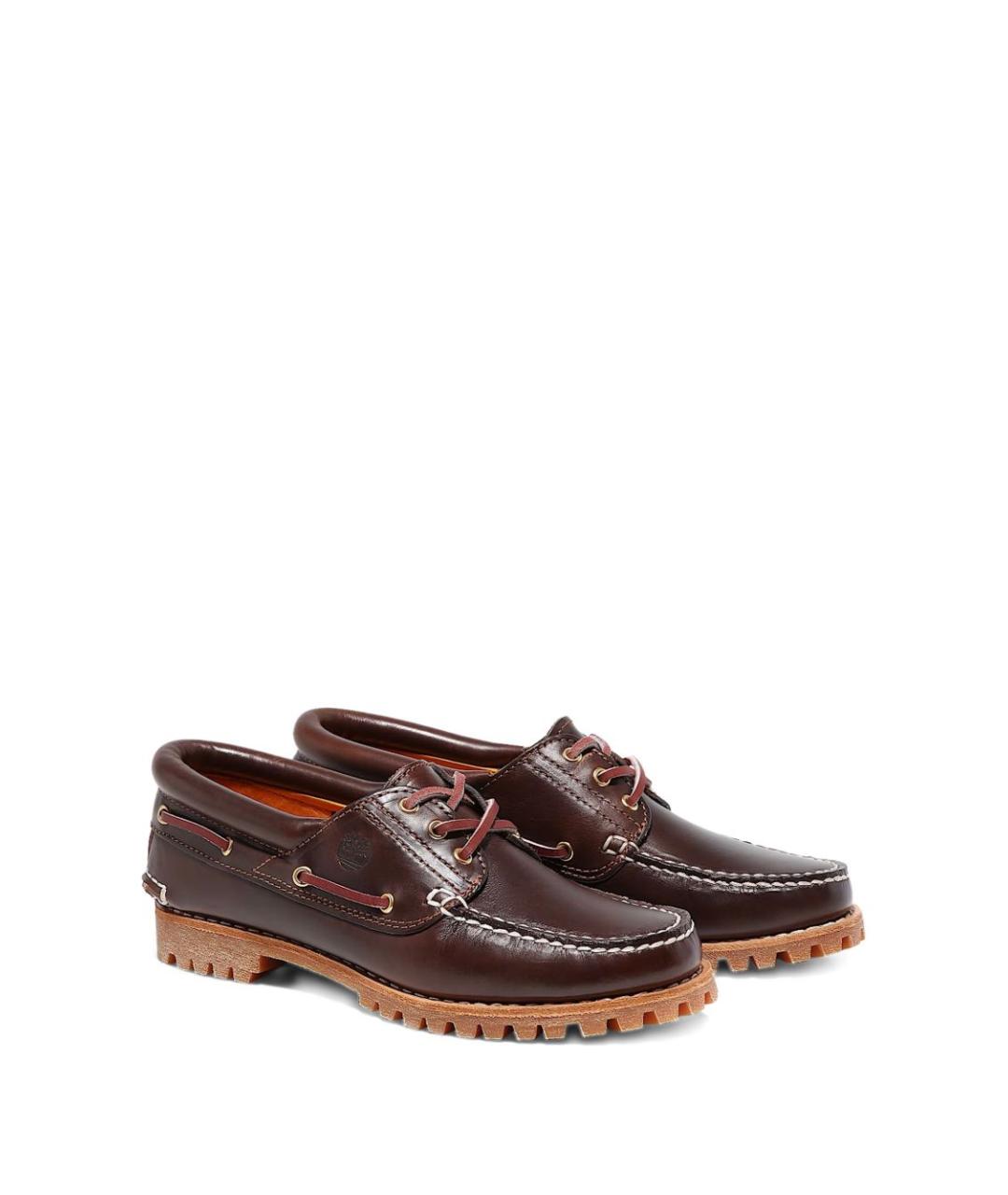 TIMBERLAND Коричневые кожаные лоферы, фото 4