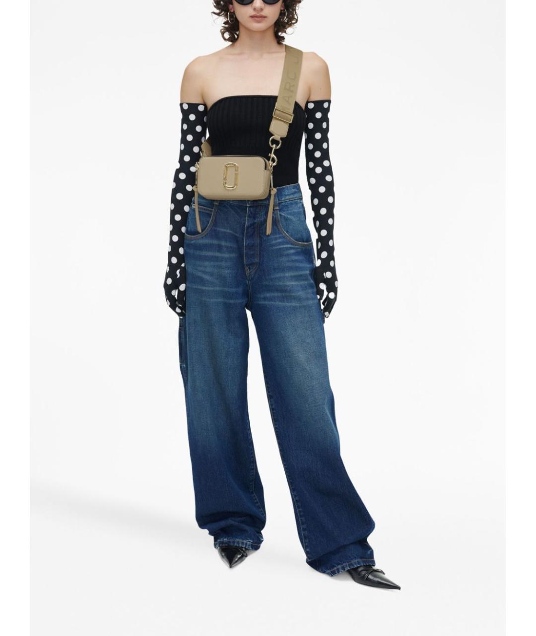 MARC JACOBS Бежевая кожаная сумка через плечо, фото 2