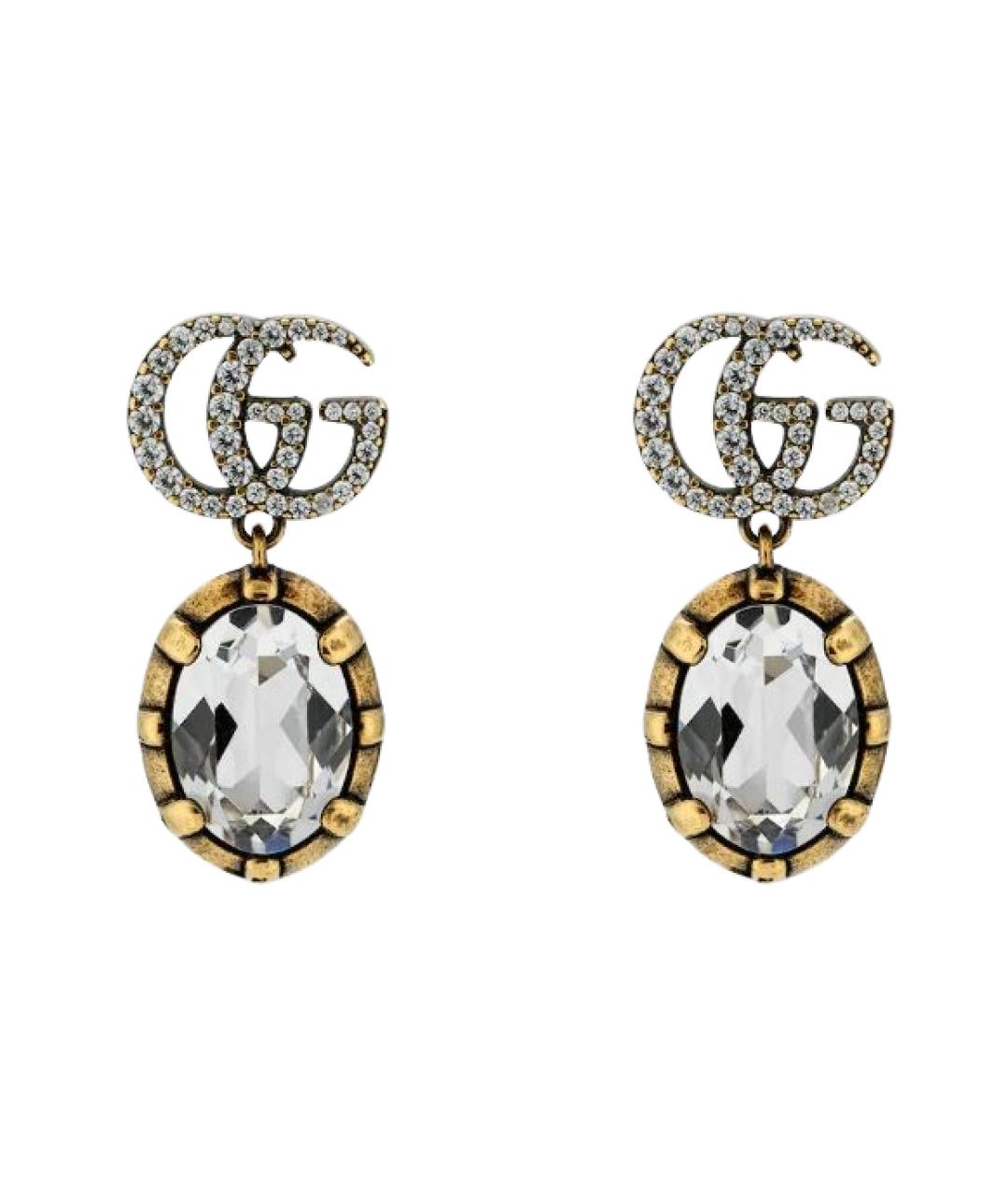 GUCCI Золотые металлические серьги, фото 1