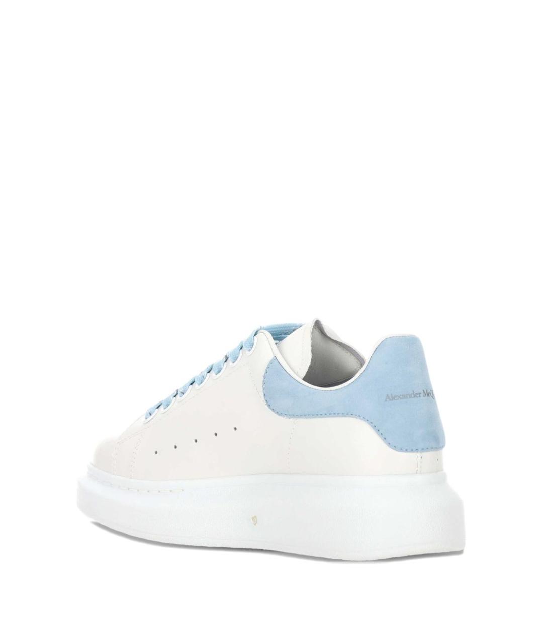 ALEXANDER MCQUEEN Белые кожаные кеды, фото 2