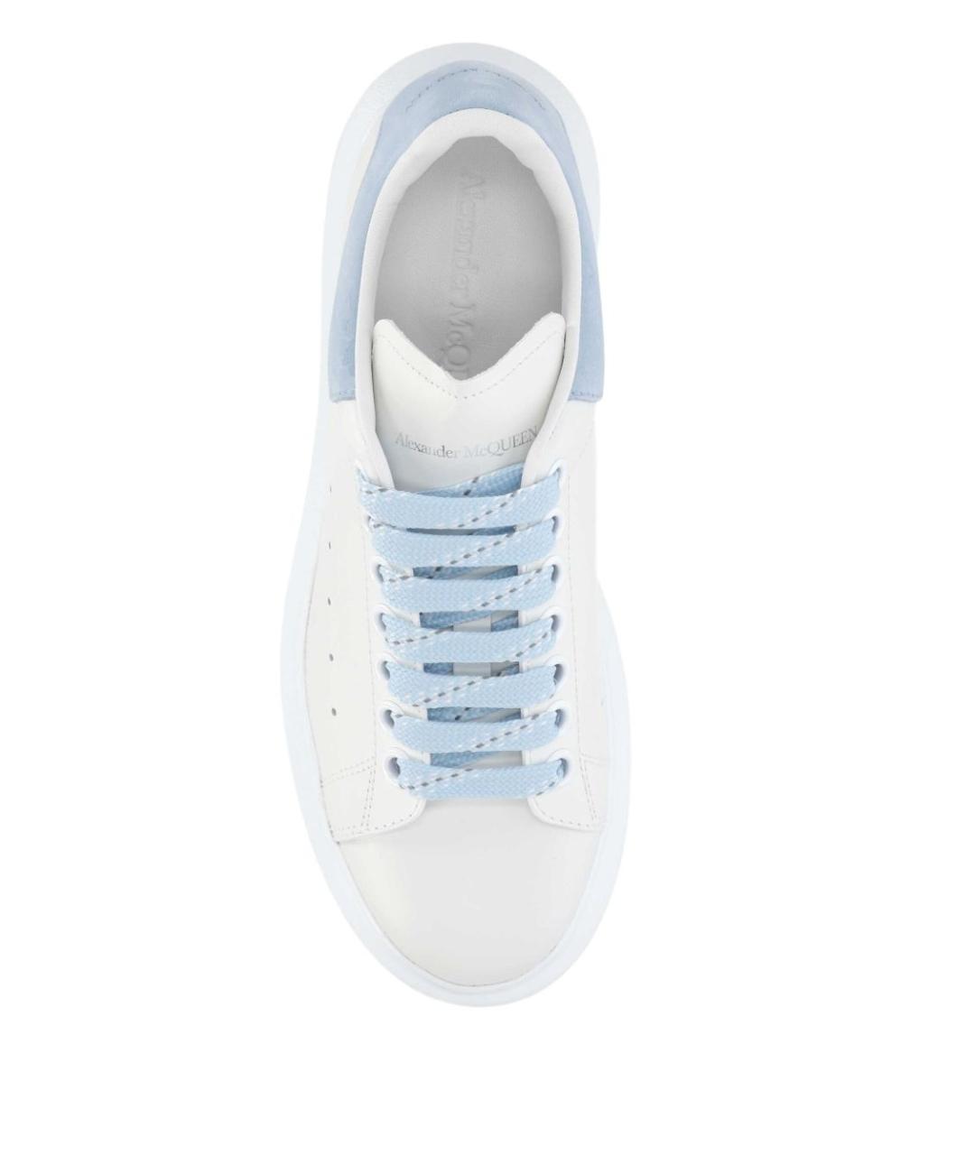 ALEXANDER MCQUEEN Белые кожаные кеды, фото 4