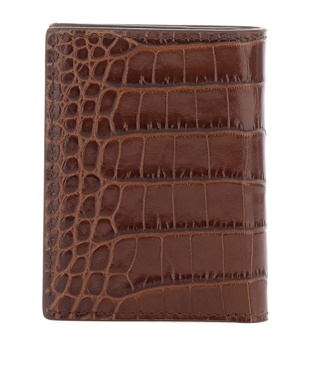 TOM FORD Коричневый кожаный кошелек, фото 1