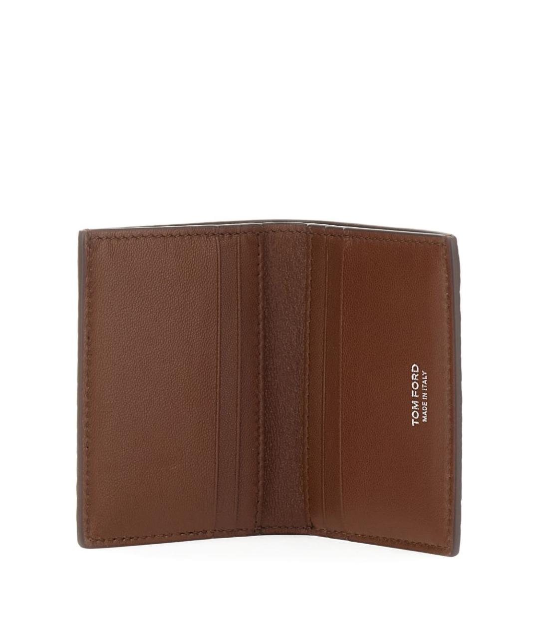 TOM FORD Коричневый кожаный кошелек, фото 2
