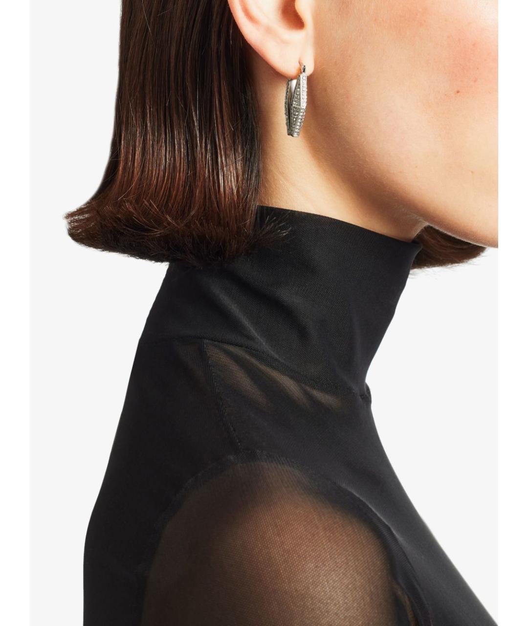 JIMMY CHOO Серебряные металлические серьги, фото 6