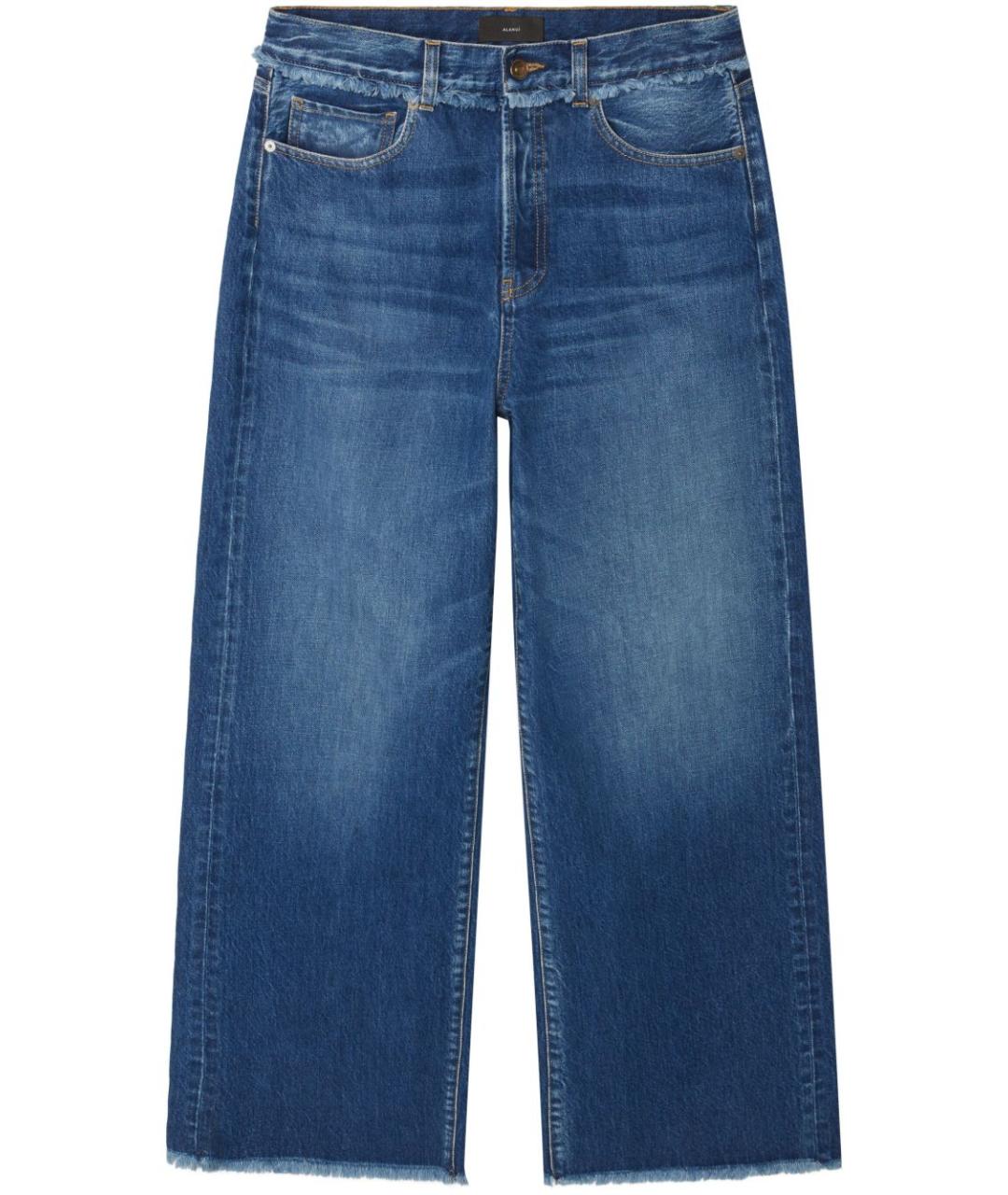 ALANUI Синие хлопковые прямые джинсы, фото 1