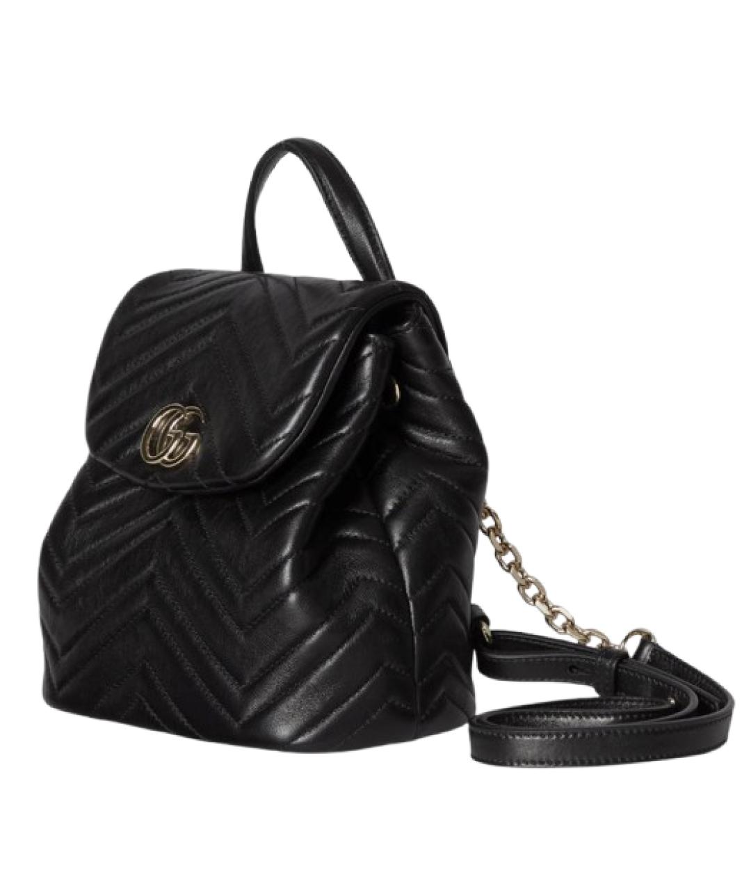 GUCCI Черный кожаный рюкзак, фото 2