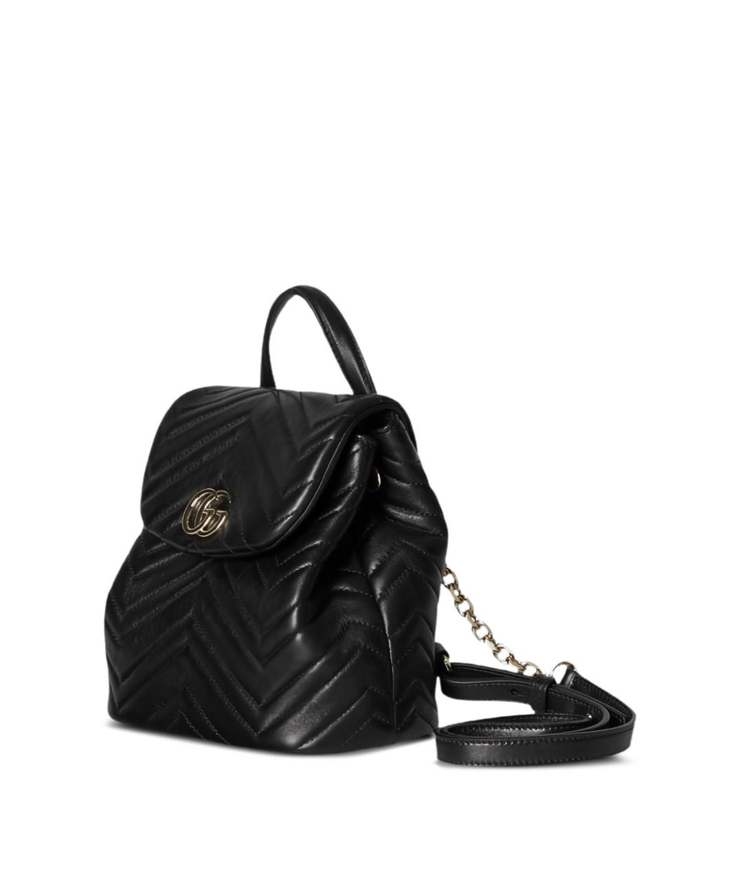 GUCCI Черный кожаный рюкзак, фото 3