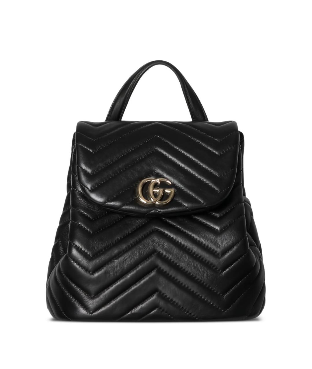 GUCCI Черный кожаный рюкзак, фото 4