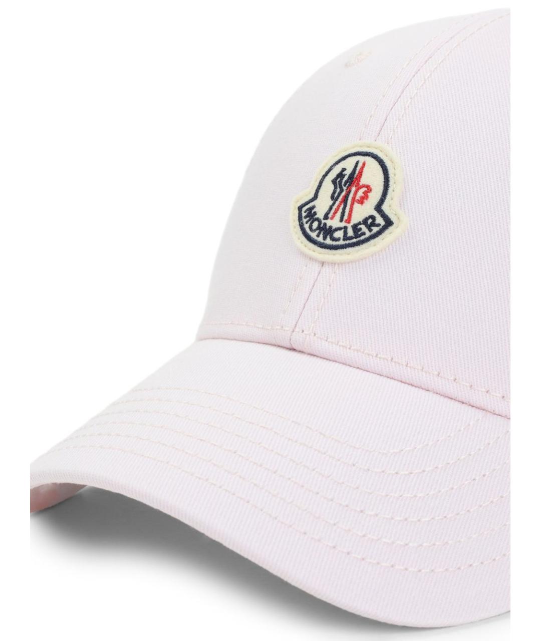 MONCLER Белая хлопковая кепка, фото 3
