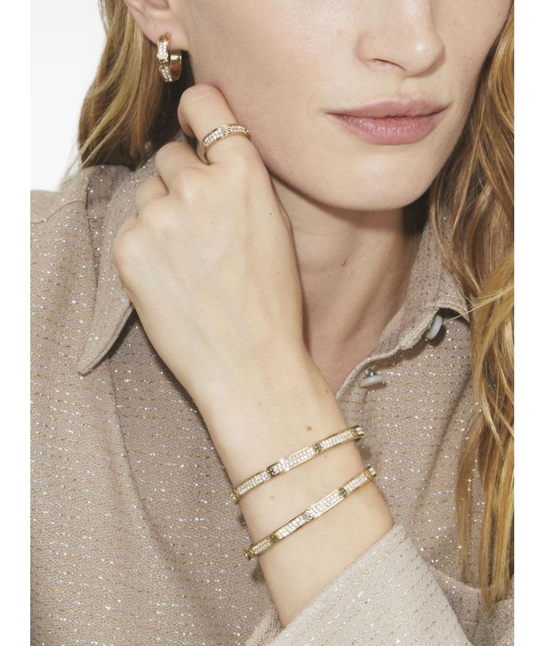 TORY BURCH Золотой латунный браслет, фото 3