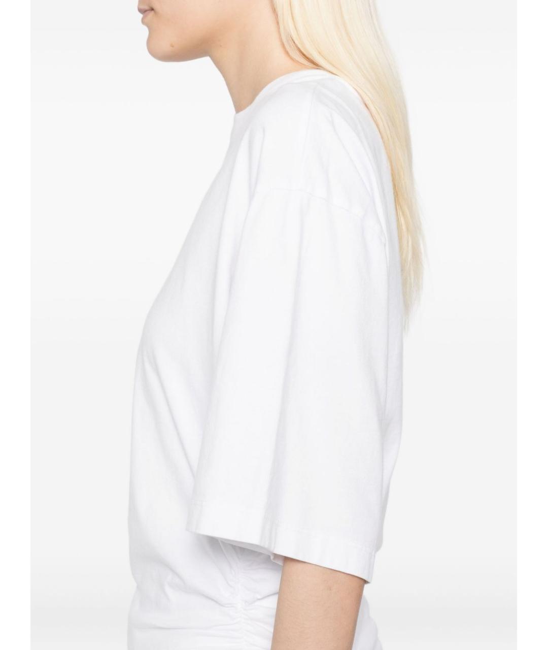 AGOLDE Белая хлопковая футболка, фото 4