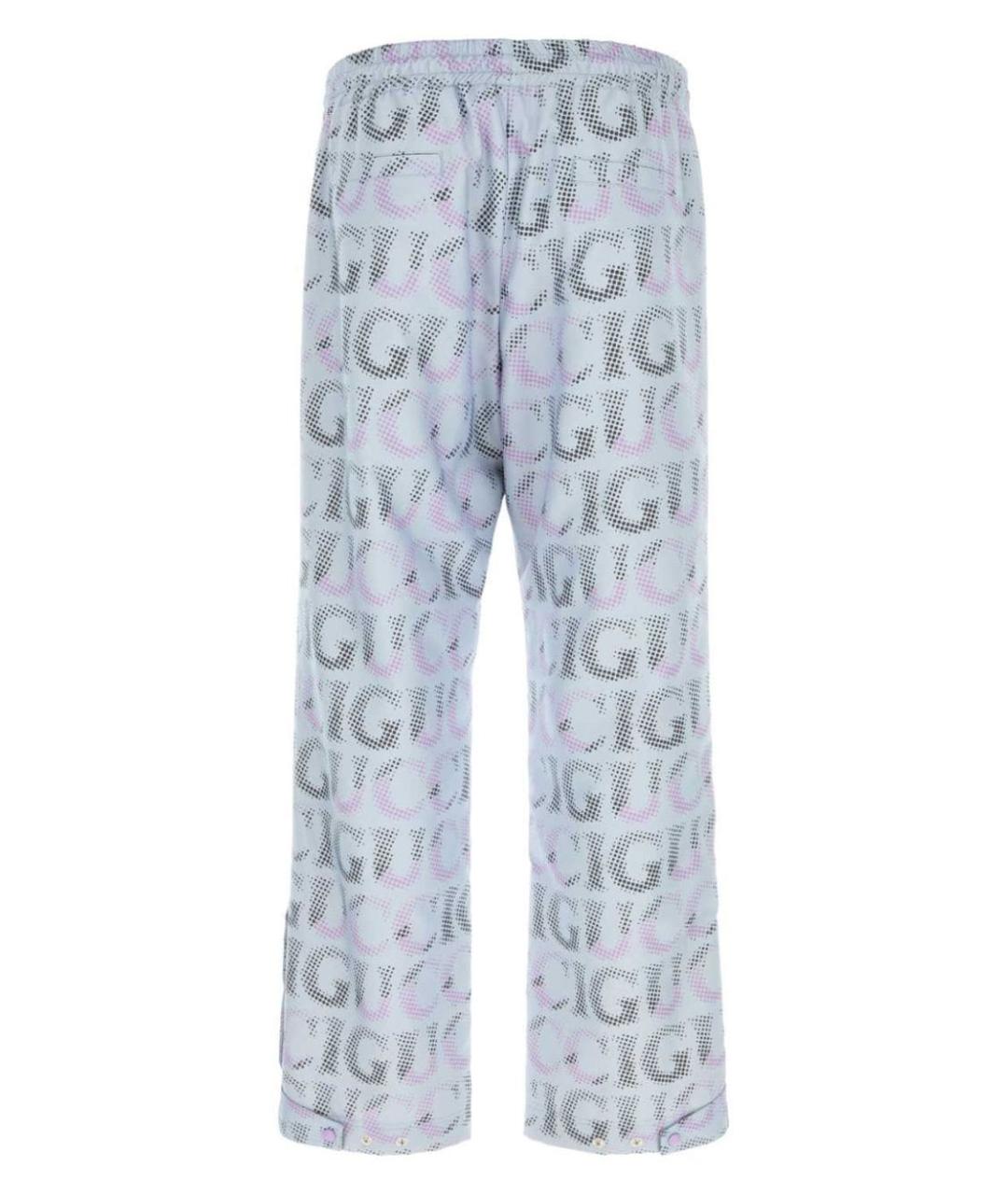 GUCCI Мульти синтетические повседневные брюки, фото 2