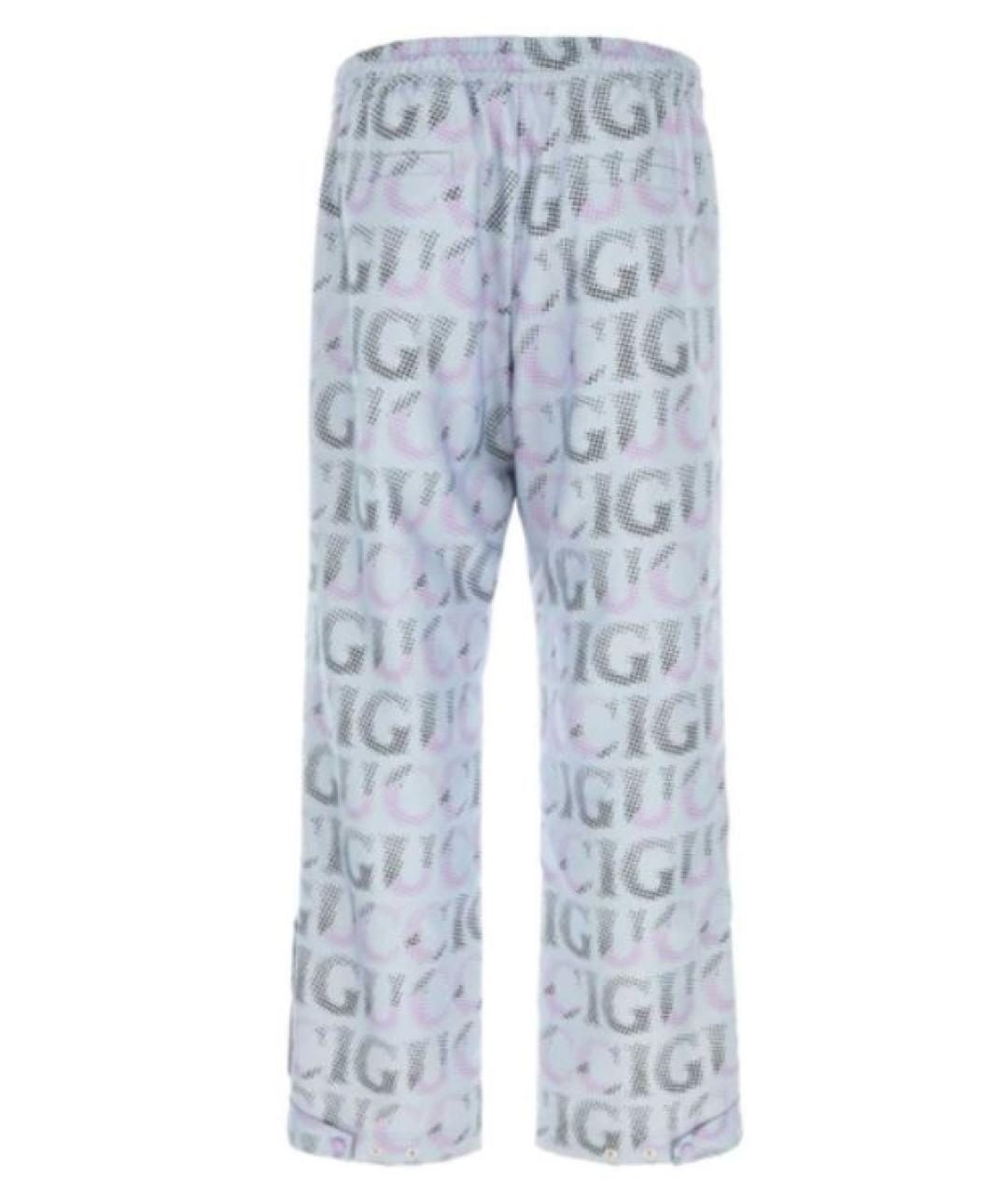 GUCCI Мульти синтетические повседневные брюки, фото 4