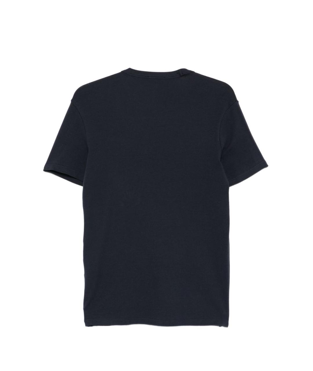TOM FORD Темно-синяя хлопковая футболка, фото 3