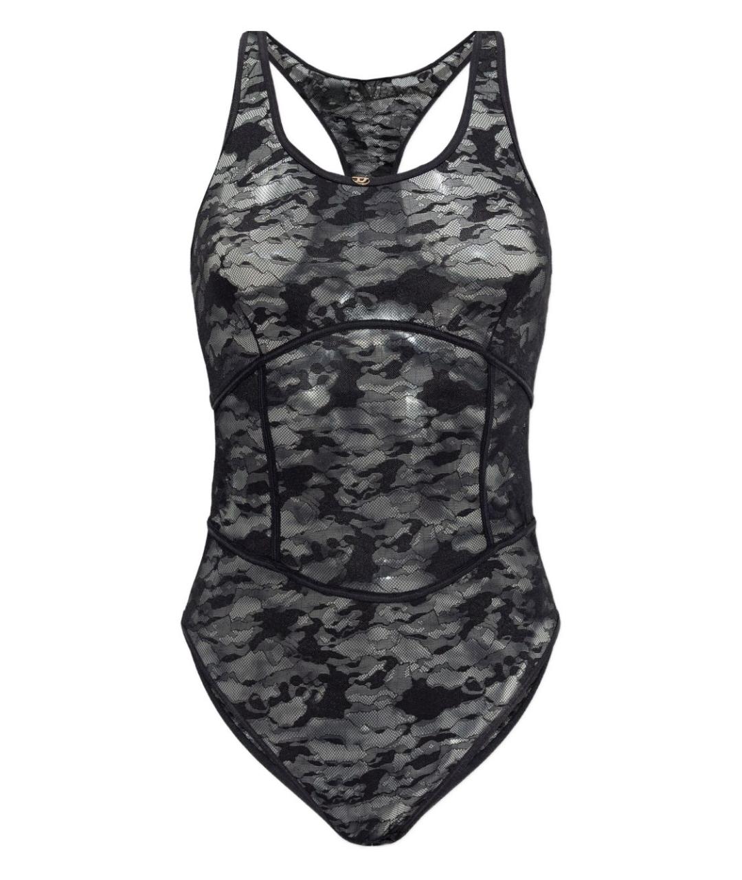 DIESEL Черное полиамидовое боди, фото 1