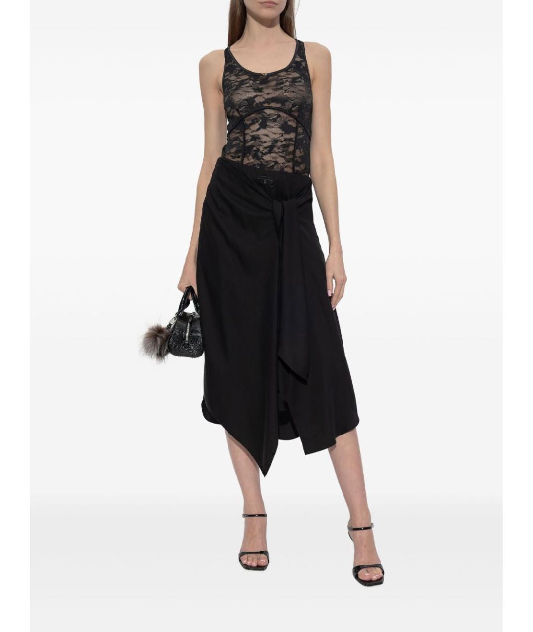 DIESEL Черное полиамидовое боди, фото 3