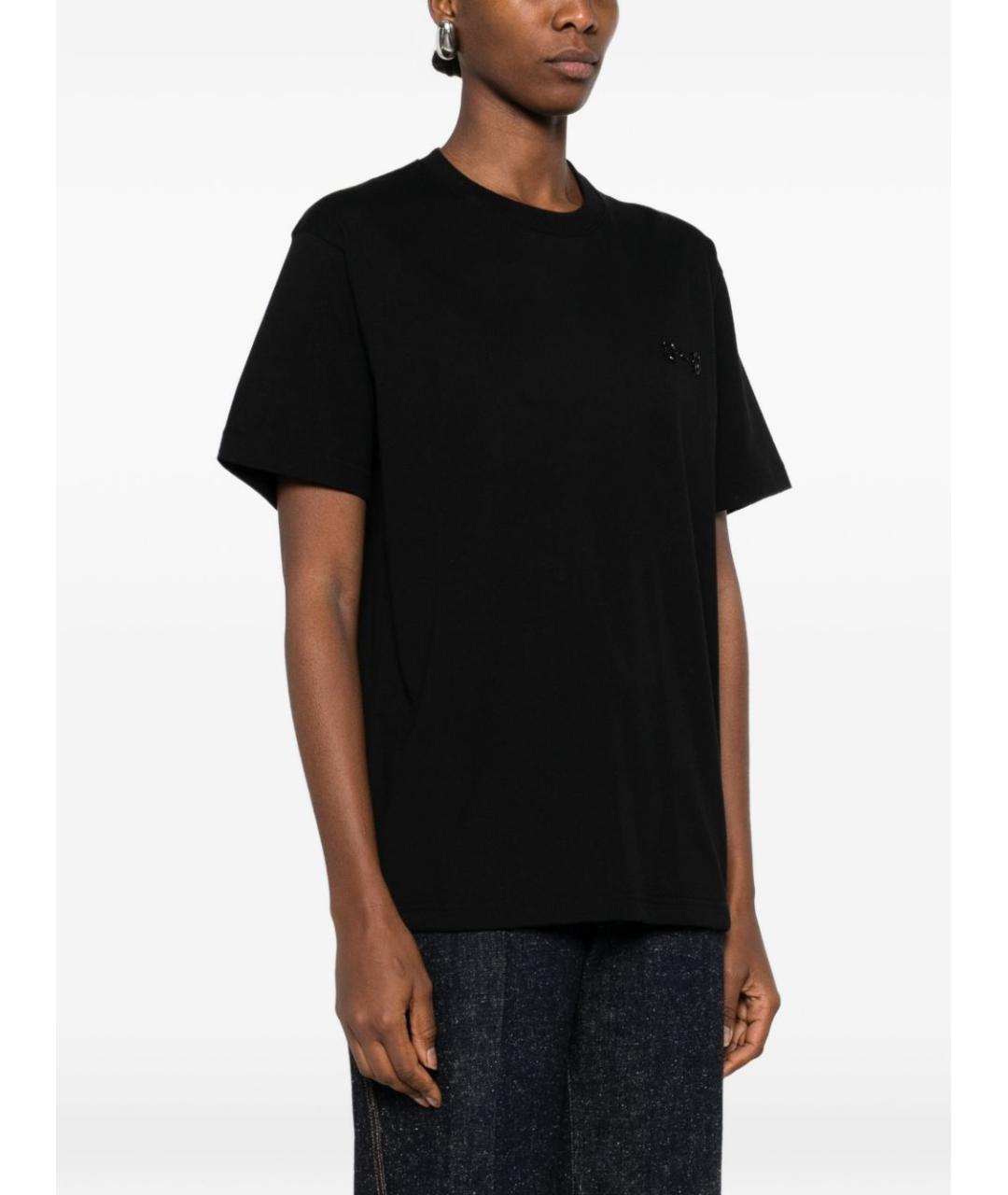 GUCCI Черная хлопковая футболка, фото 5