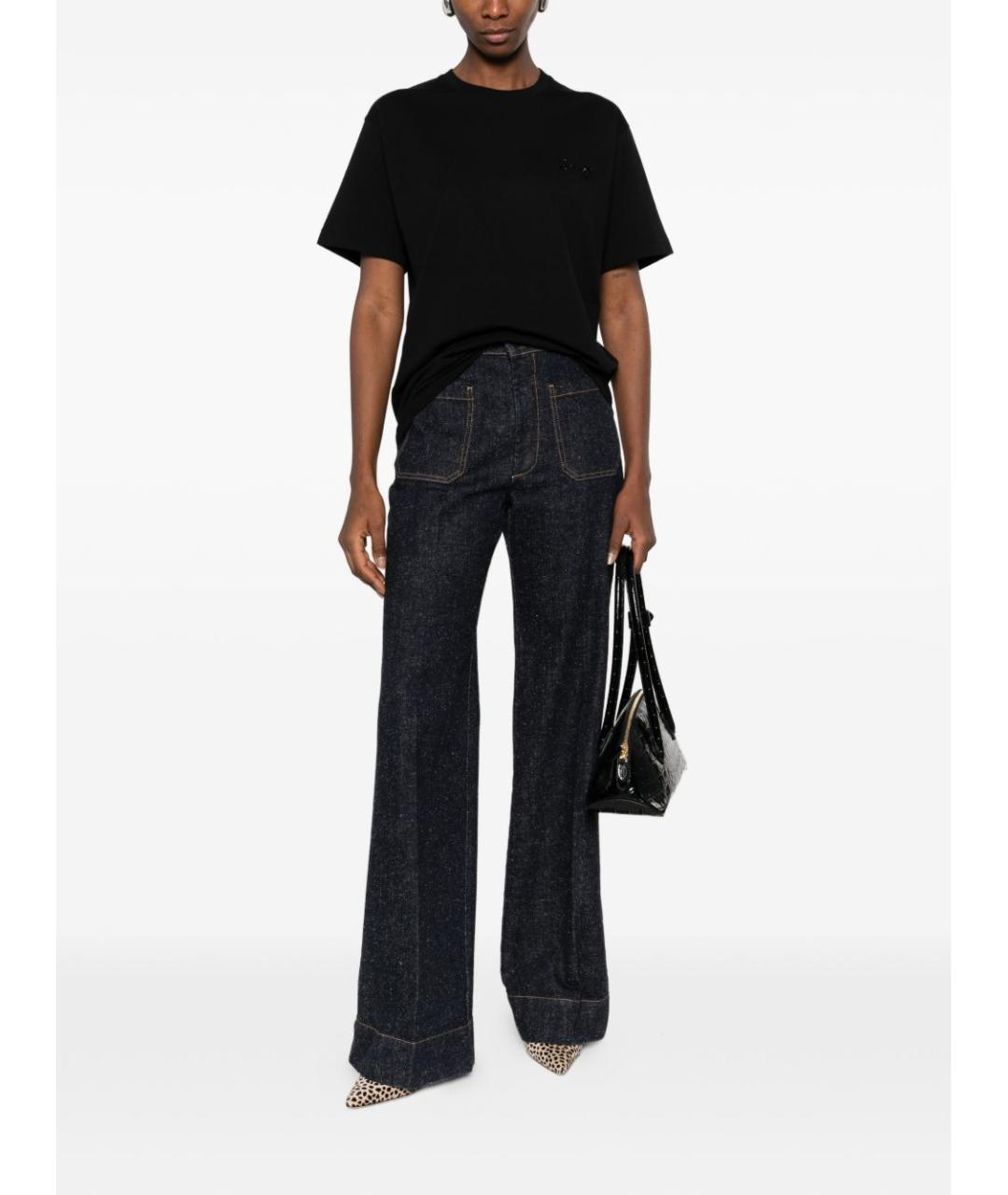 GUCCI Черная хлопковая футболка, фото 2