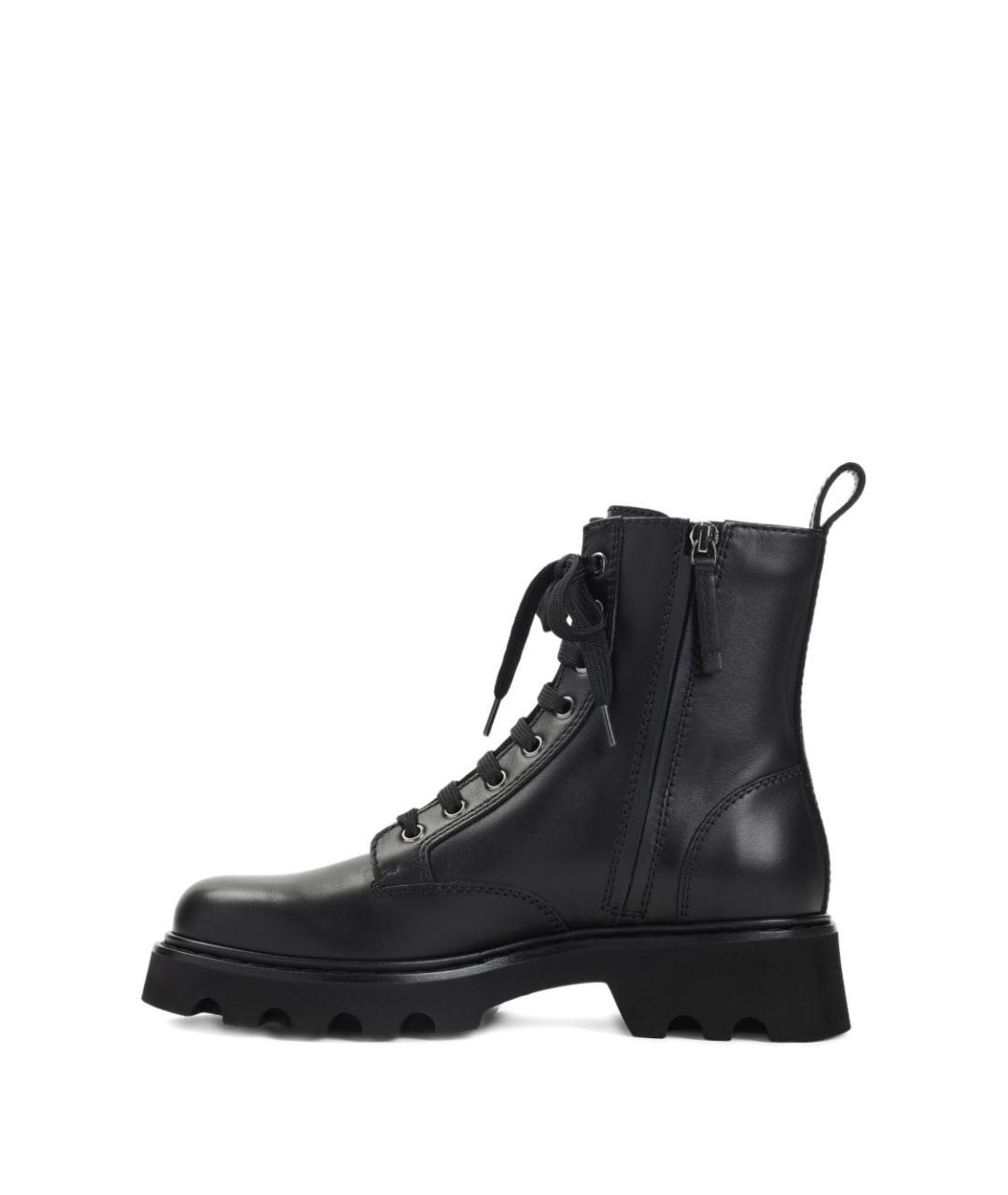 ROGER VIVIER Черные кожаные ботинки, фото 4