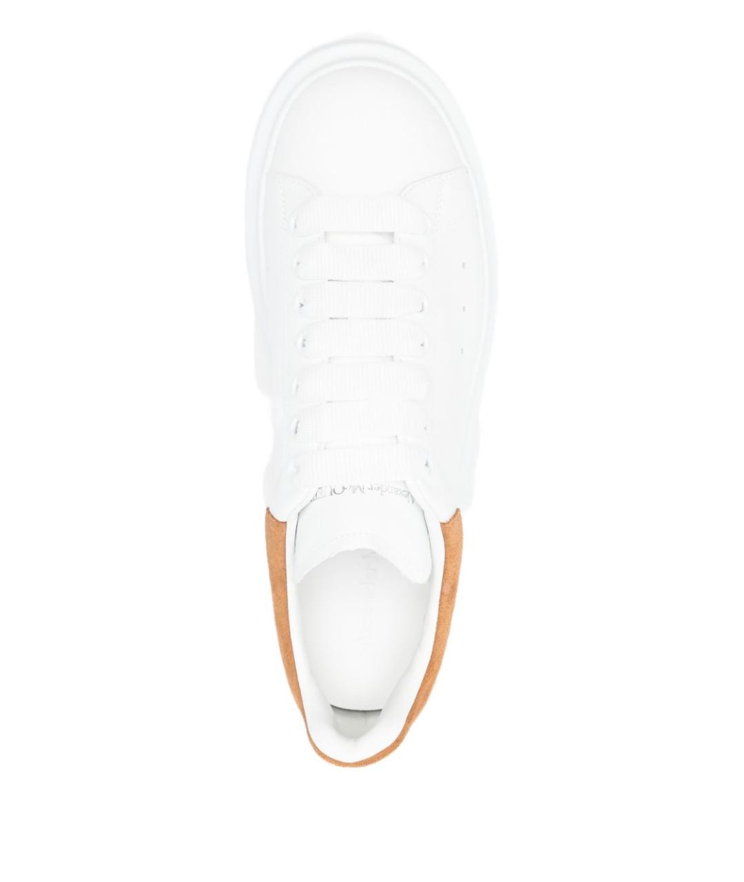 ALEXANDER MCQUEEN Белые кожаные низкие кроссовки / кеды, фото 2