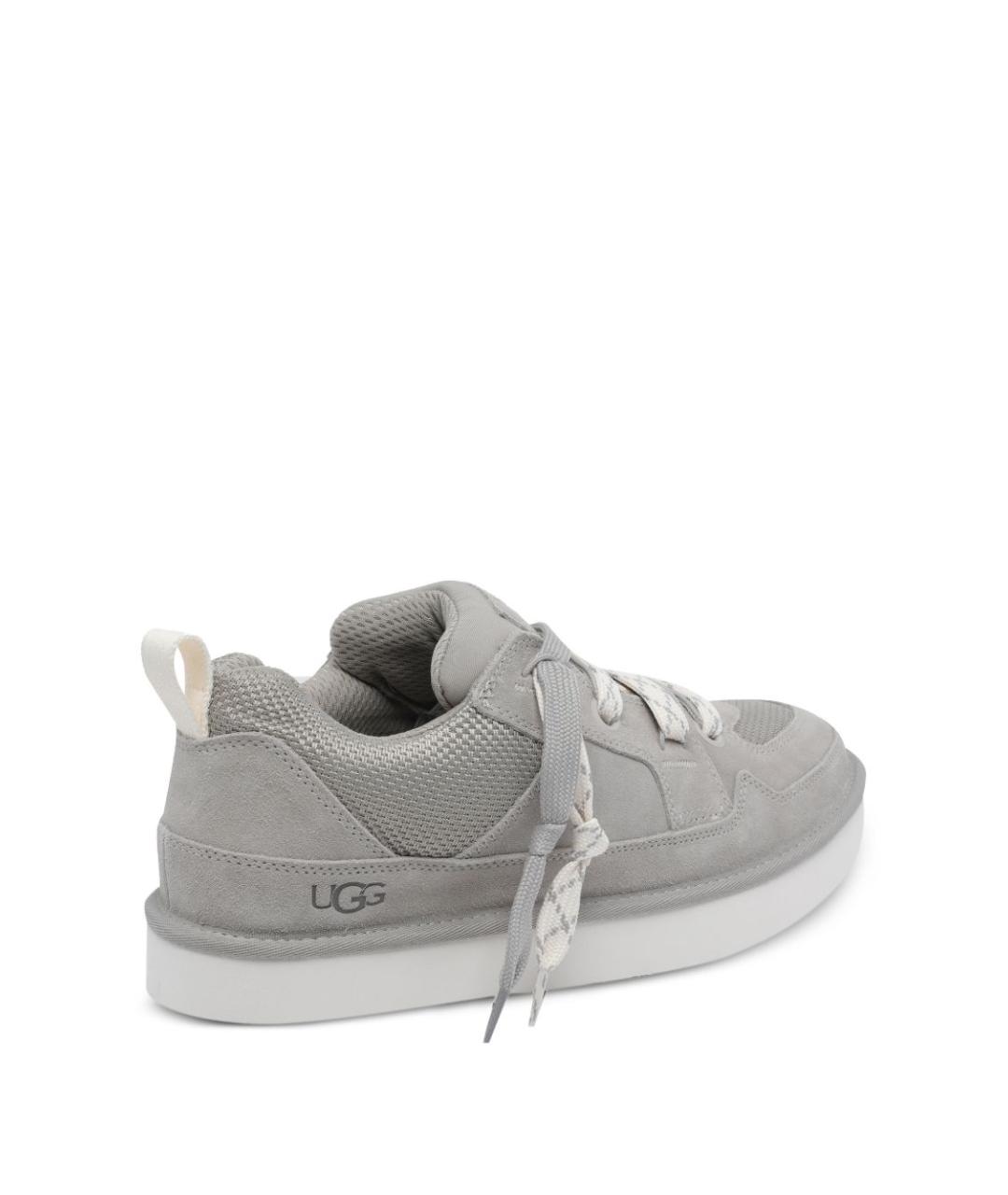 UGG AUSTRALIA Серые замшевые низкие кроссовки / кеды, фото 4