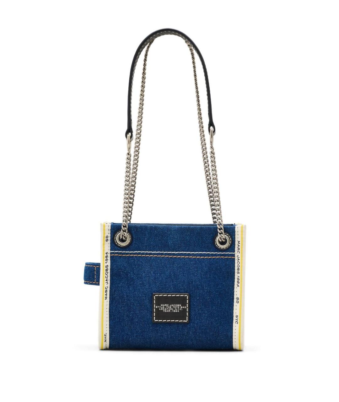 MARC JACOBS Синяя тканевая сумка тоут, фото 2